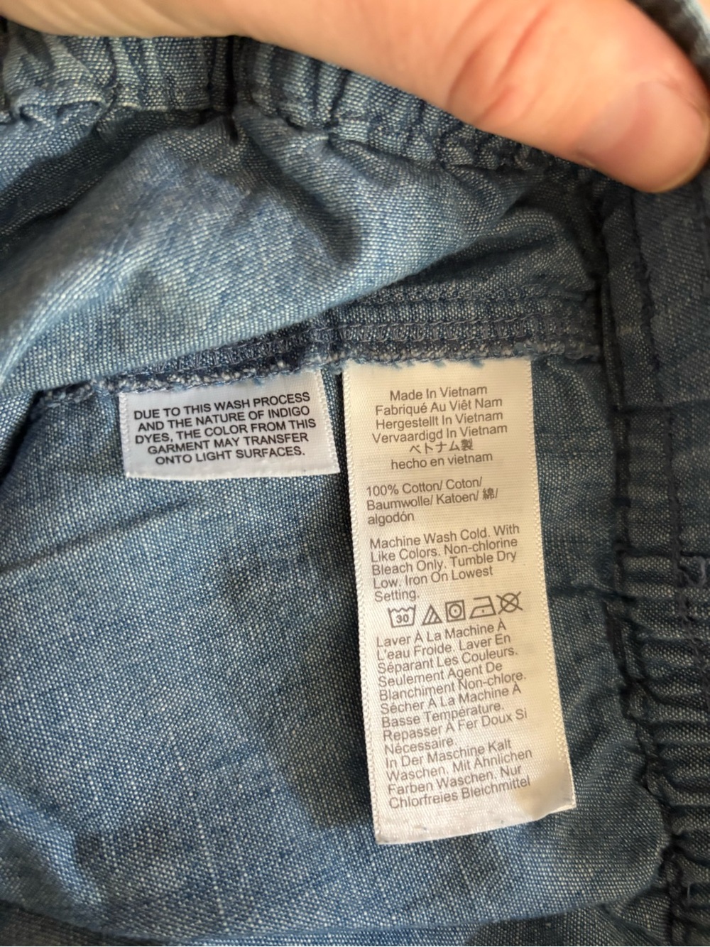 J. Crew Light Blue Chambray Elastic Waist Shorts - Picture 4 of 6